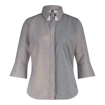 Blouse Cut-out Sparkling Grey