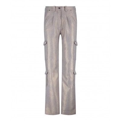 Cargo Wide Leg Sparkling Grey