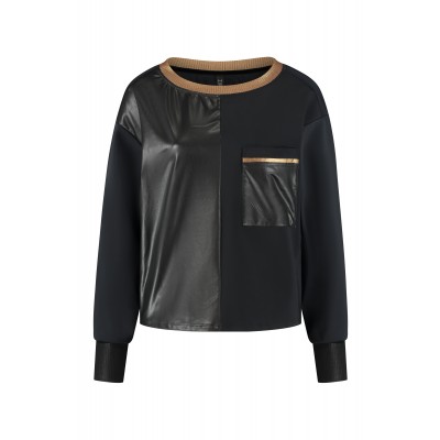 Sweater Black/Metallic Gold