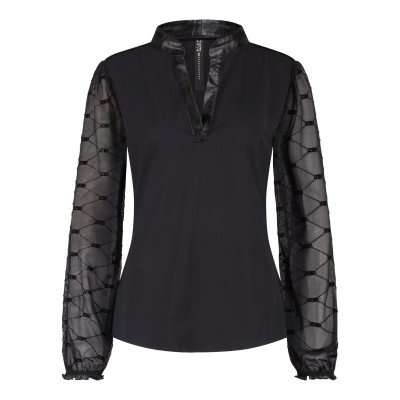 Top Mesh Sleeve Black