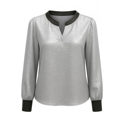 Top Tailored Collar L.Grey