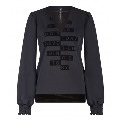 Top V Never Ending Black Velvet