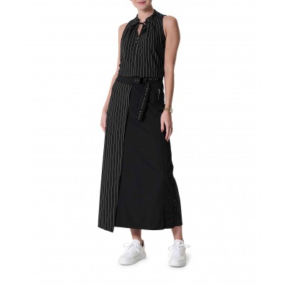 Wrap Skirt Pinstripe