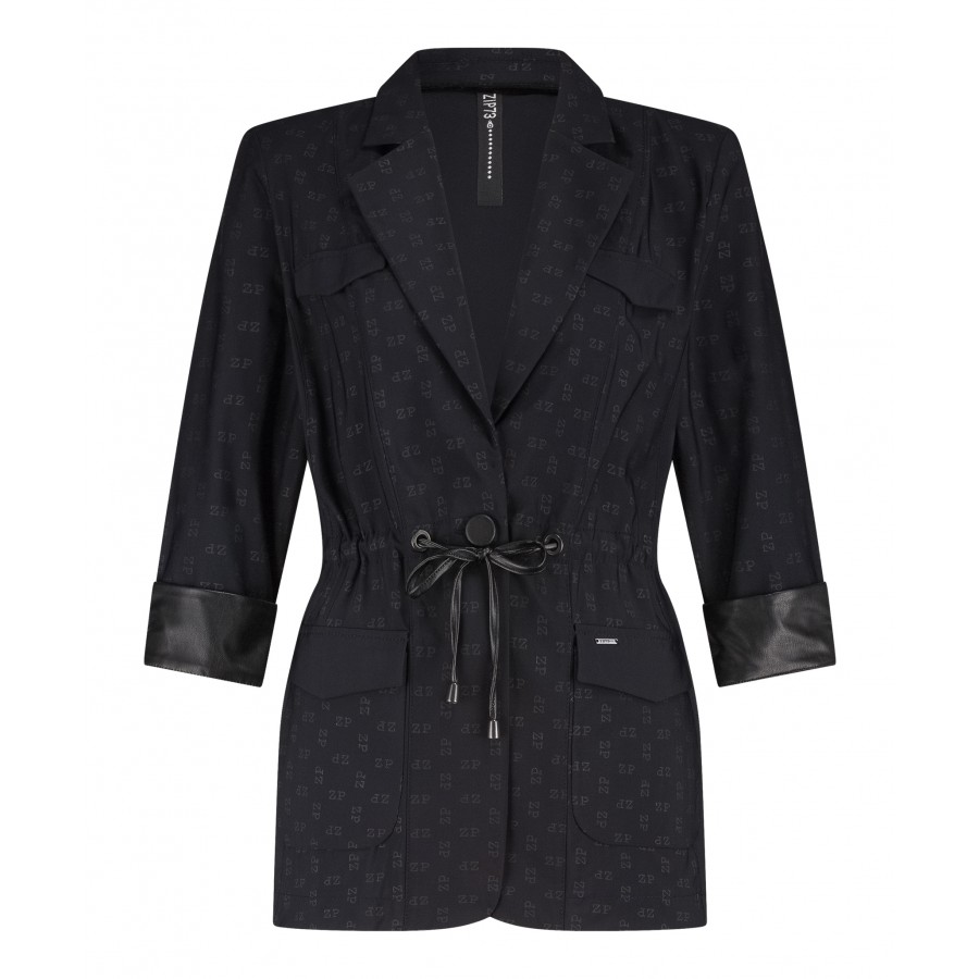 Blazer Drawstring Black/Logo
