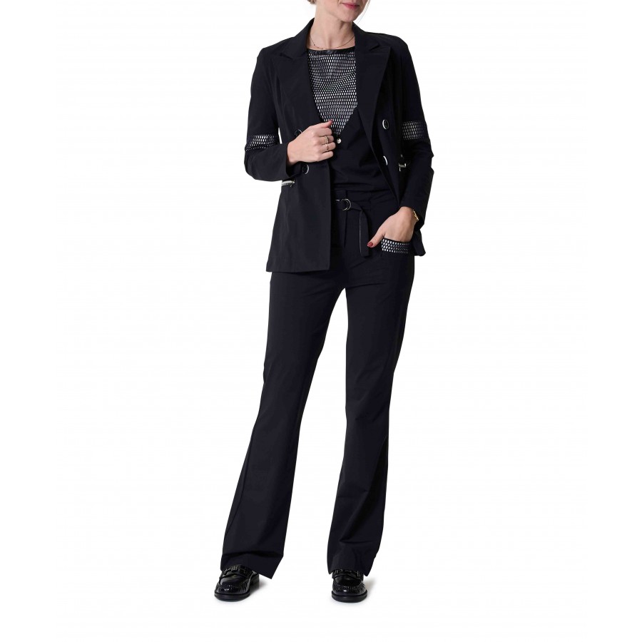 Blazer Zippers Mesh Black