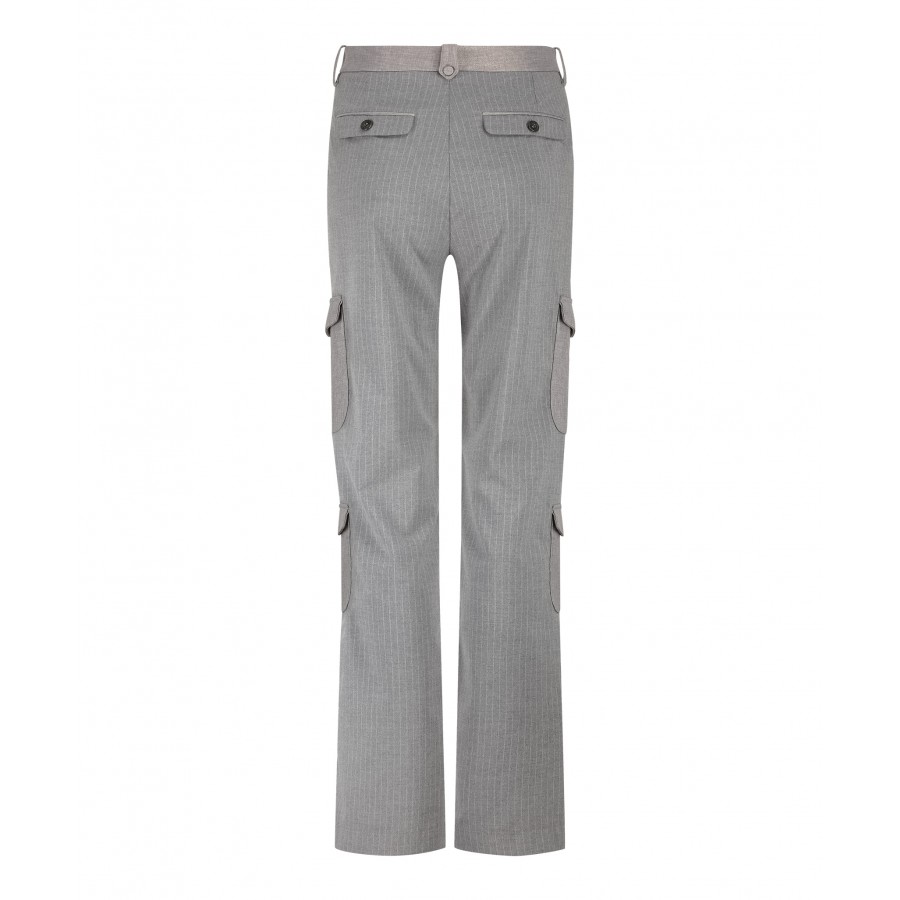 Cargo Wide Leg Sparkling Grey
