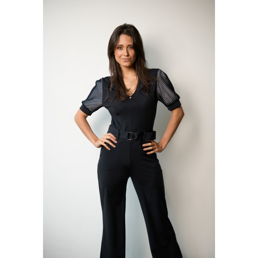 Jumpsuit Mesh Black