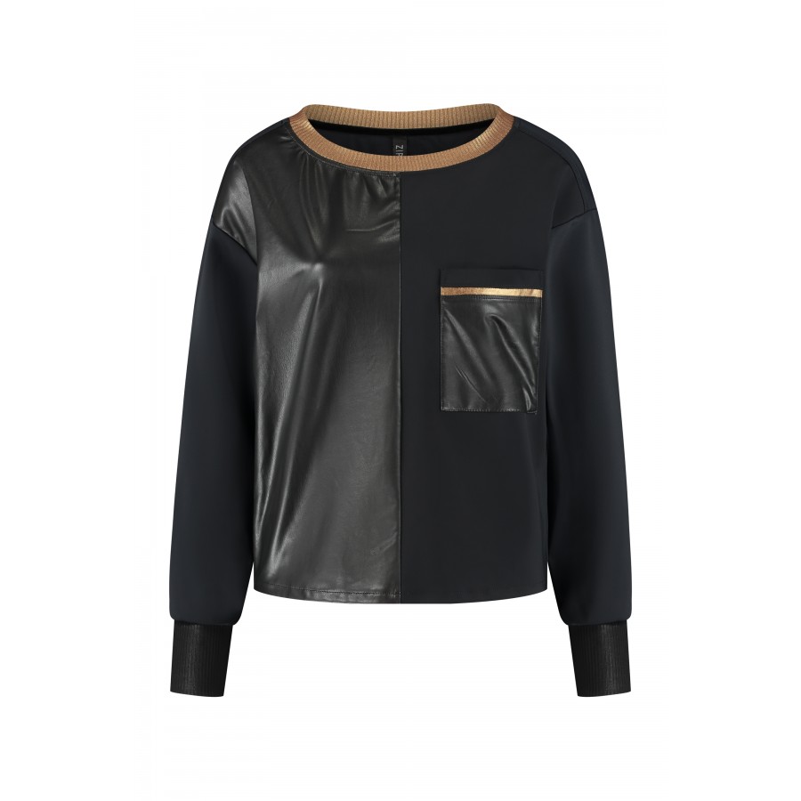 Sweater Black/Metallic Gold