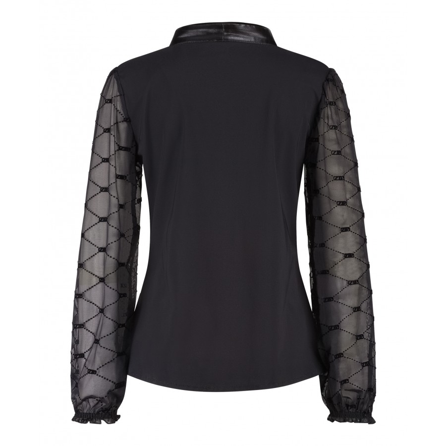 Top Mesh Sleeve Black