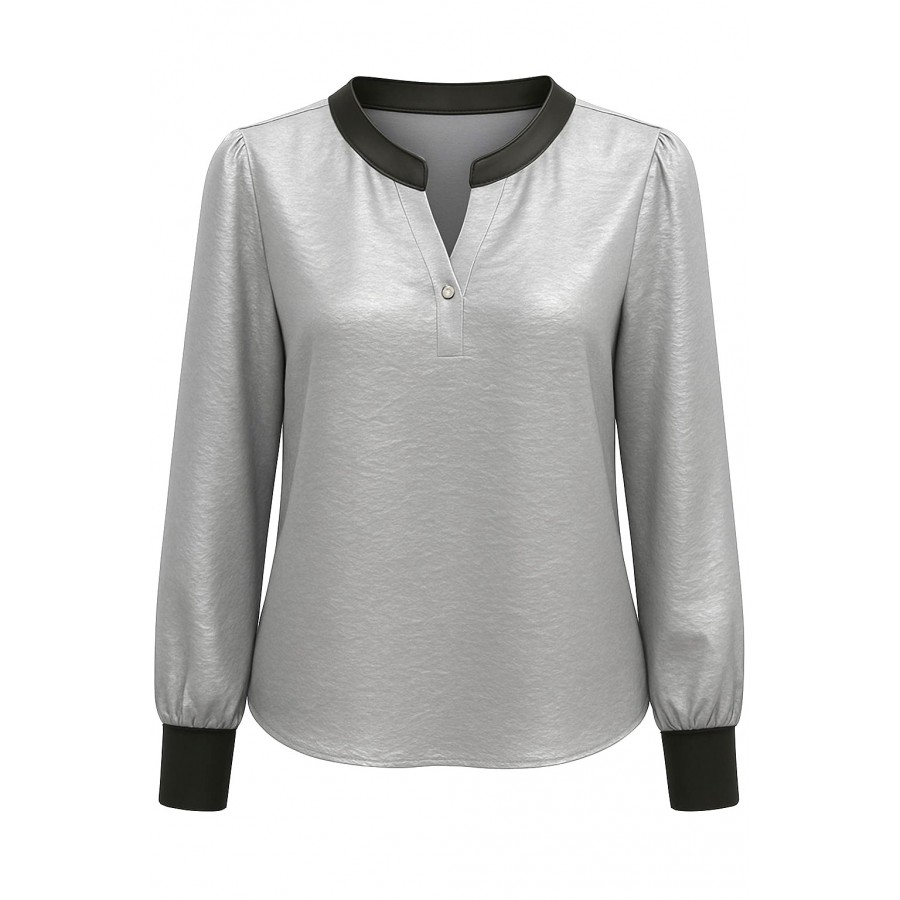 Top Tailored Collar L.Grey